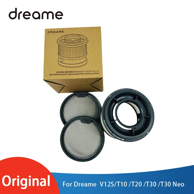 New Original Dreame V12S Primary / Sponge Filter / Filter Kit for T10 /T20 /T30 /T30 Neo Handheld Vacuum Cleaner Spare Parts