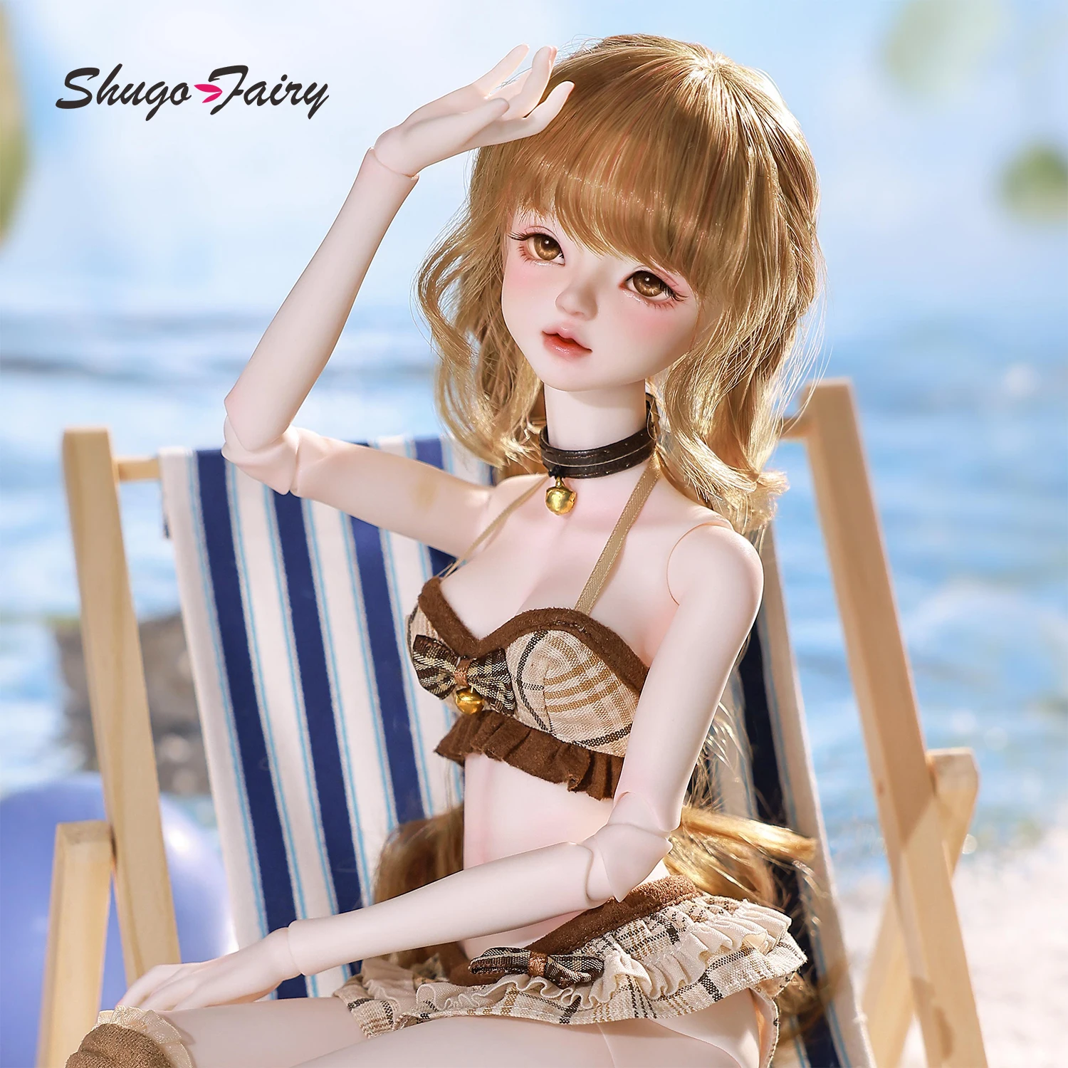 Shugafairy Liano F 1/4 Ball Jointed BJD Doll - Full Set Swimsuit Party Panda Girl Collector Art Sculpted Curves Figure