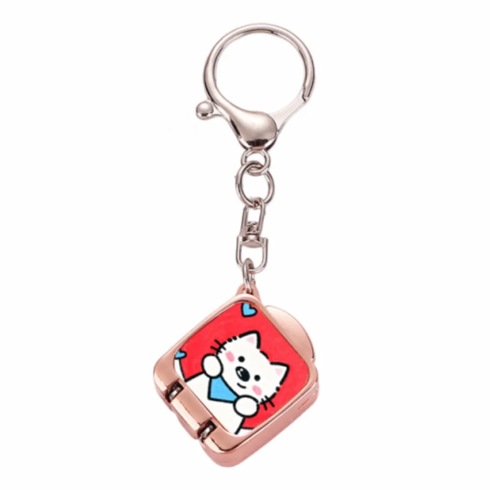 Creative Mini Folding Nail Clipper Portable Stainless Steel Nail Clipper Key Ring Sharp and Durable Multifunctional