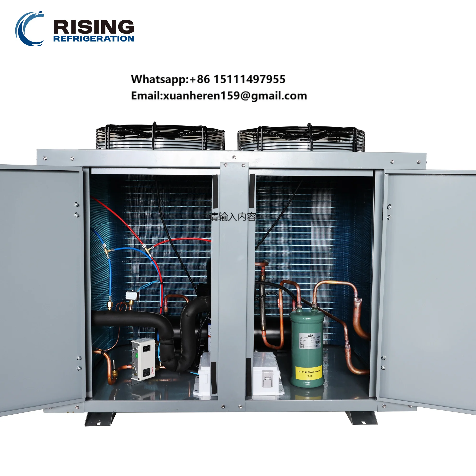 Copeland Screw Compressor Freezer Cold Room Condenser Unit 3HP Energy Saving air Cooling System Wall-mounted