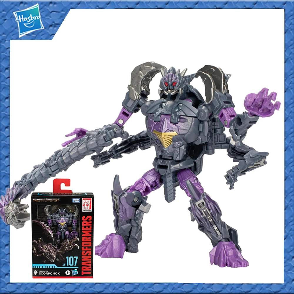 Original Hasbro Transformers Studio Series 107 Deluxe Scorponok Model Toy Action Figure Hobby Gift