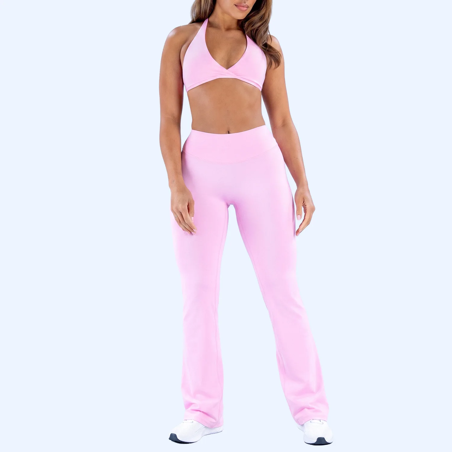 New style bra and yoga pants set - women's flared pants for exercise, outdoor activities, running and fitness training