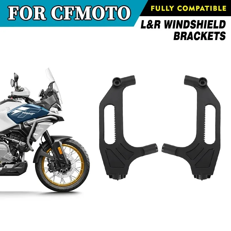 For CFMOTO 700MT Left and Right Windshield Brackets Moto Parts CF Moto 700 MT Motorcycle Accessories