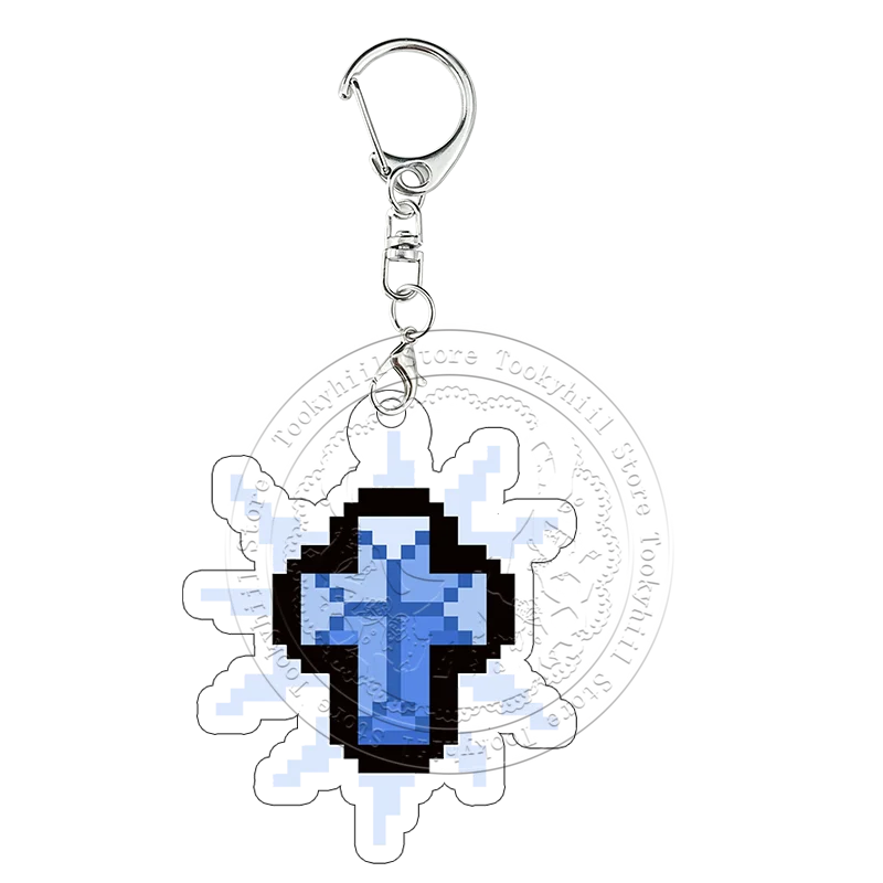 Pixel The Binding of Isaac Acryl-Schlüsselanhänger Book of Belial Samson Cain Taschenanhänger Cartoon-Spiel-Sammlung Cosplay-Schlüsselring – Detail 10