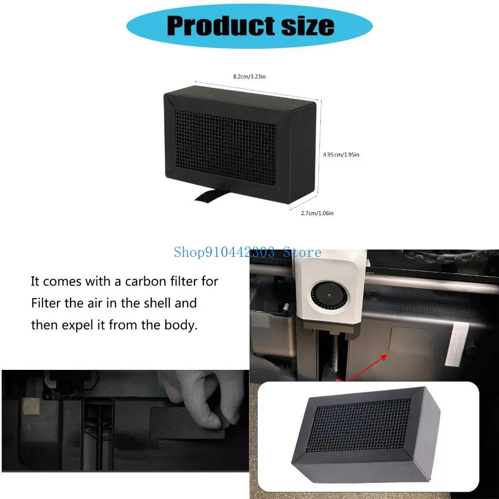 

L4MD 2PCS Universal Activate Carbon Air Filter Cartridge для -принтера X1C/P1P/P1S