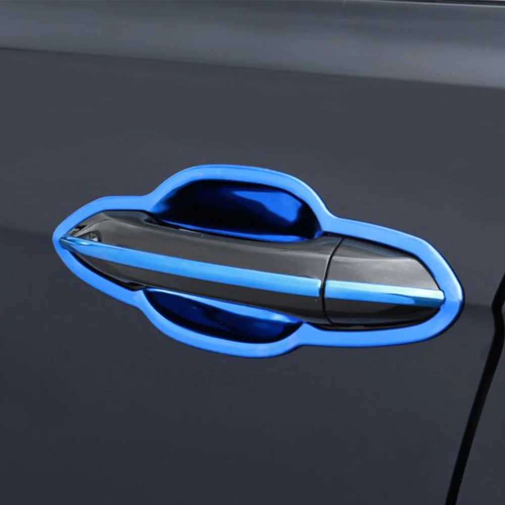 Stainless Steel Car Exterior Door Handle Bowl Trim Covers Accessories Armrest For Volkswagen VW Passat 2019 2020 2021 2022 2023