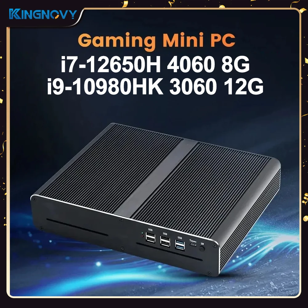 게이밍 미니 PC 데스크탑 게이밍 컴퓨터, 인텔 i7 12650H i9 10980HK NVIDIA RTX 3070 8G 3060 12G DDR5 DDR4 NVMe 윈도우 11