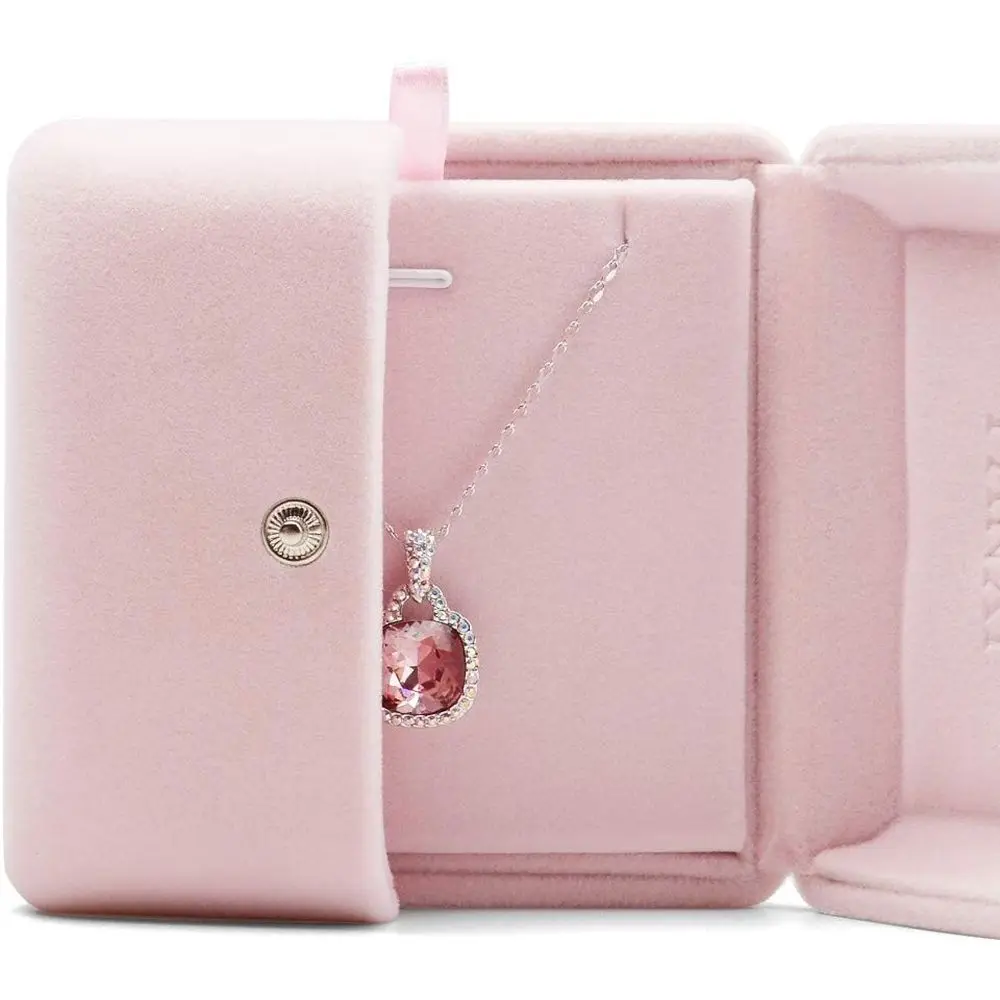 

Velvet-Lined Jewelry Box for Pendant Earrings Display and Storage