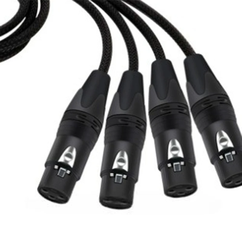 Super Sale 1Pair STP RJ45 Cat5/6 to 4 Channel XLR 3Pin Multi Network Extender for Live Stage Audio Lighting Audio Recording Stud