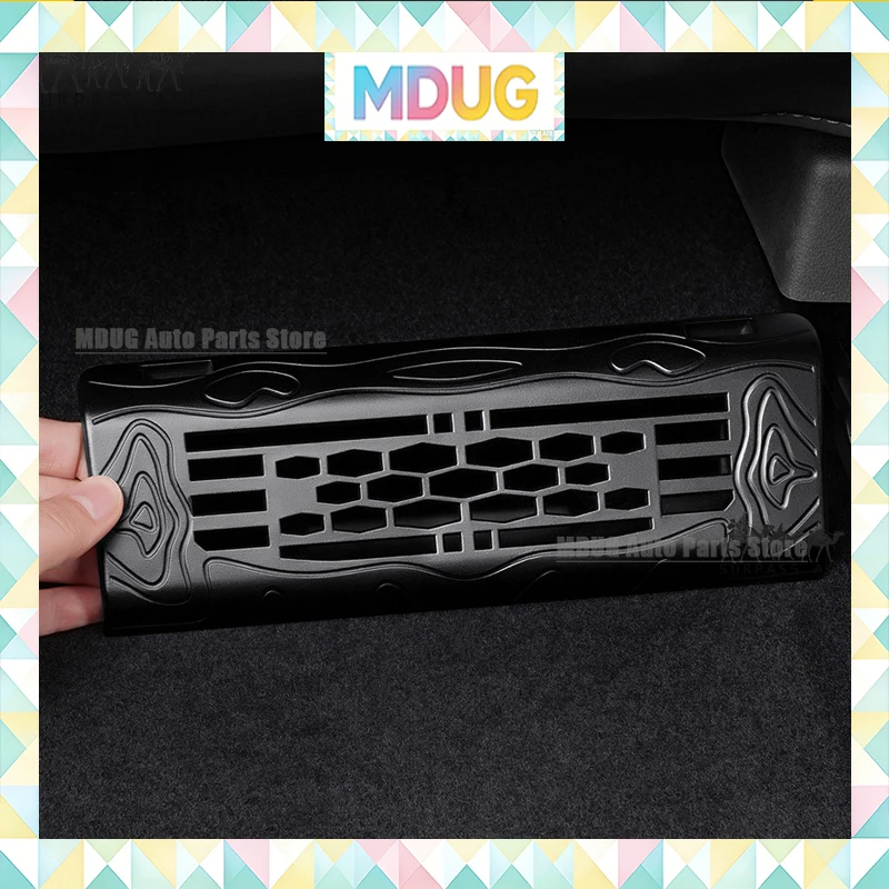 MDUG 2PCS Car Air Outlet Cover For Jetour G700 2025 2026 Back Seat Under Car Rear Seat Air Conditioning Vent Cover Net