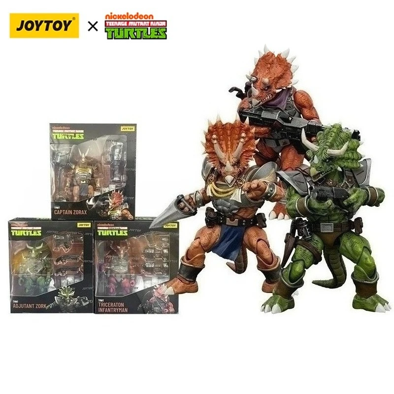 

Фигурка JOYTOY 1/18: Черепашки-ниндзя, Капитан Зоракс, Адъютант Зорк, Трицератон, Солдат Кейси, аниме-игрушка, детская игрушка, в наличии