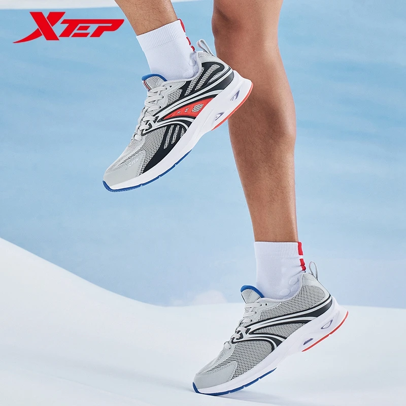 Xtep Dynamic Foam Running Shoes For Men 2024 Autumn Cushioning Sports Shoes  Non-Slip Sneakers 876319110122