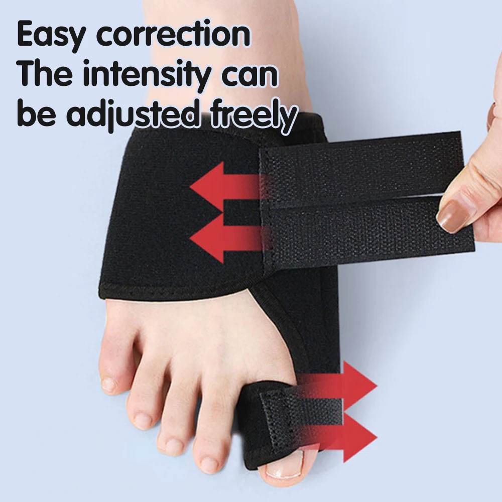 1 Paar Verstelbare Zachte Bunion Spalken Brace Grote Teen Stijltangen Afscheiders Teen Bretels Teen Correctie Spalk