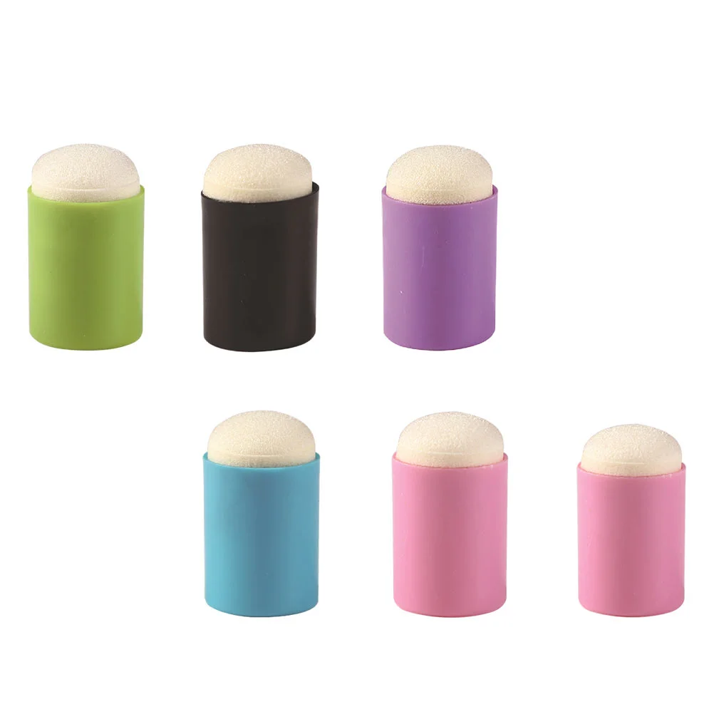 6 Pcs Finger Cot Applicator Washable Paint Painting Dauber Multi-function Sponge Ink Drawing Accessory Pvc Child Portable