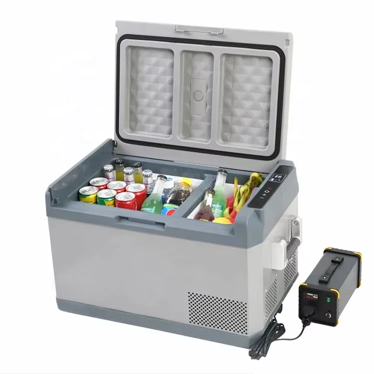 36L Automobile Compressor Car Fridge, Portable for Outdoor Trip, Home and Car Dual Use Refrigerator