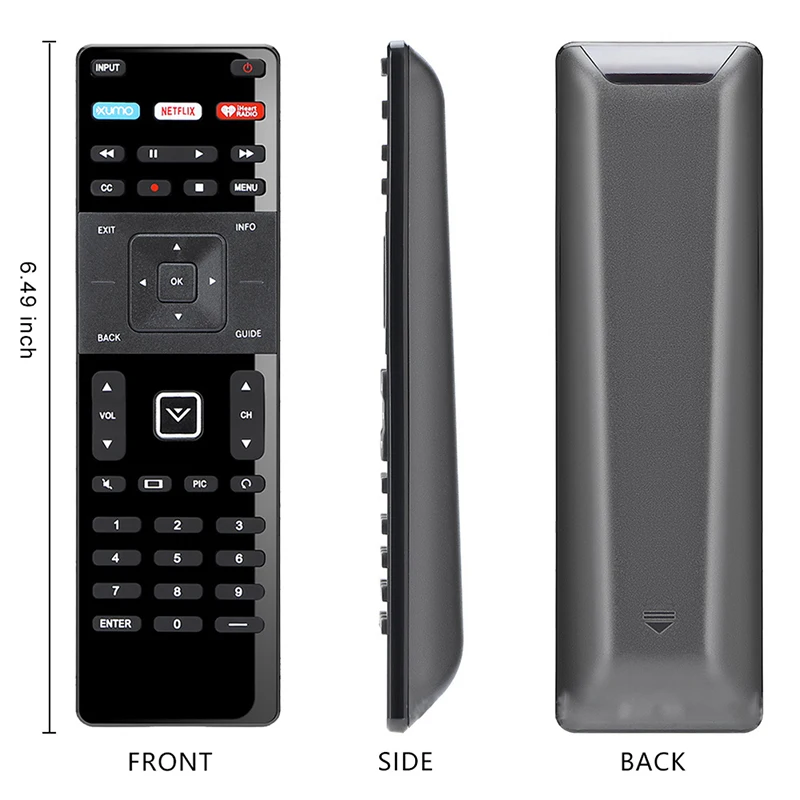 1Pc Replacement Remote for Vizio Smart TV Remote XRT-122 and Vizio Smart TV Internet Vizio