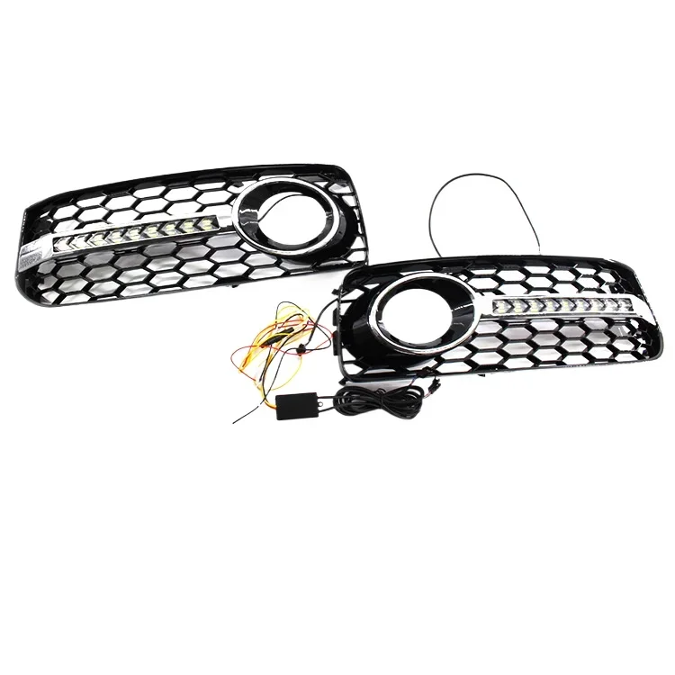 Suitable for 08-12 Audi A5S5 Coupe Two Door LED Streamer Dayline Light Bumper Grille Fog Light Frame