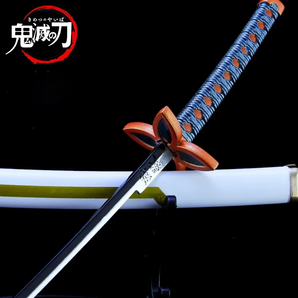 Demon Slayer Косплей Меч The Insect Hashira Kochou Shinobu Nichirin Blade Японский нож-катана Необрезанное оружие Модель игрушки для детей