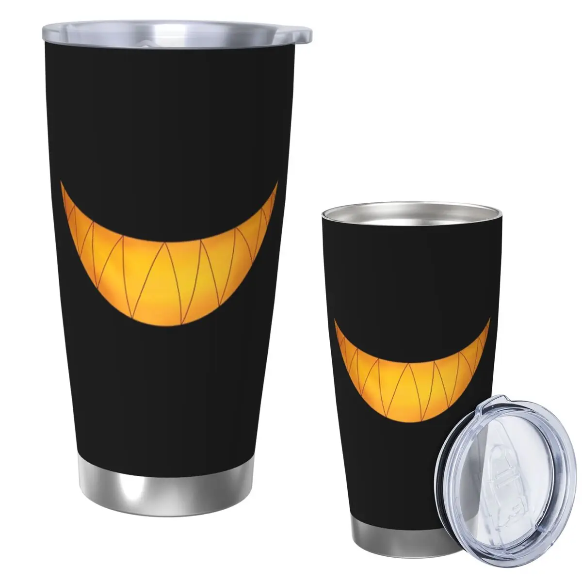 Alastor&#xs Smile-variant Stainless Steel Tumbler Vacuum Insulated Mug Thermal Cold Cup Straws With Lid 20oz
