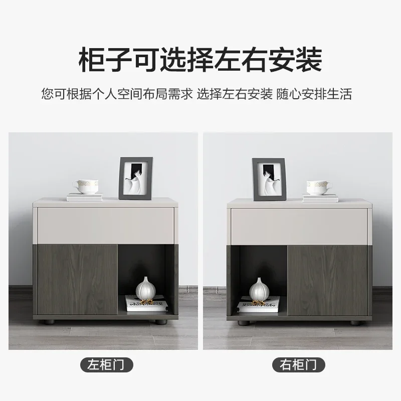 Lacquer free bedside drawer bedroom small storage cabinet