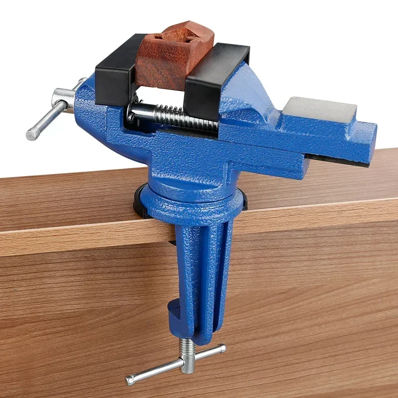 70mm Universal 360° Rotating Heavy Vise High Carbon Steel Bench Vise Woodworking Jewelry Repair Hand Tool