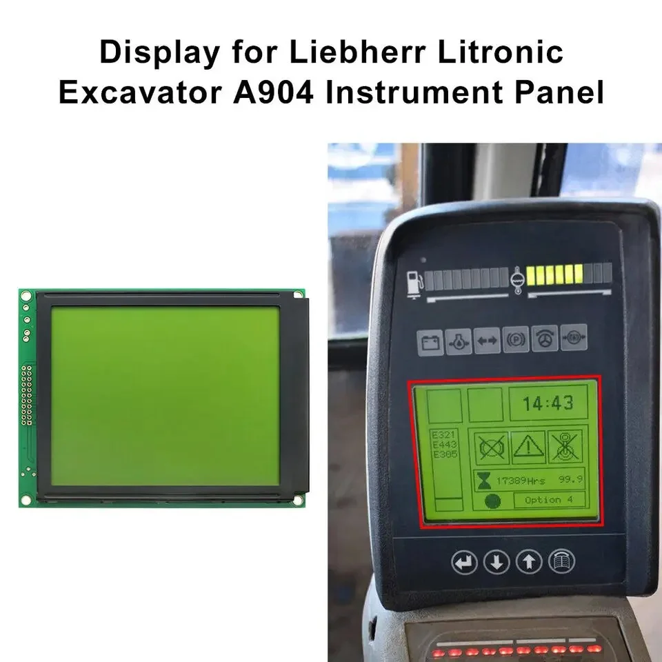 

Instrument Panel Display for Liebherr Litronic Excavator A9204 A924