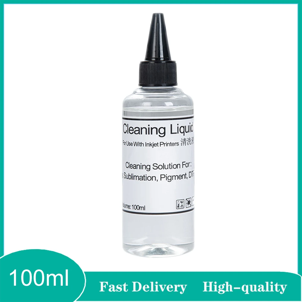 100ml Printhead Cleaning Solution for Dye Ink Sublimation Ink DTF Ink Print head Cleaning Liquid For Inkjet Printer Cleaning