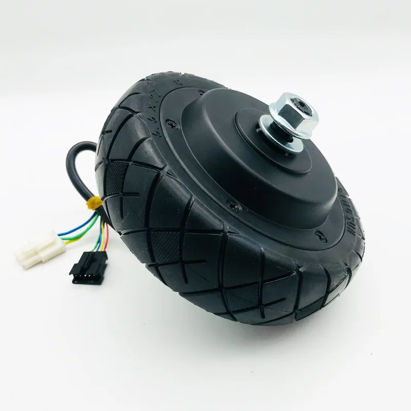 محرك محور بدون أسنان مقاس 5.5 بوصة، إطار صلب، محرك سكوتر كهربائي بدون فرش 24 فولت