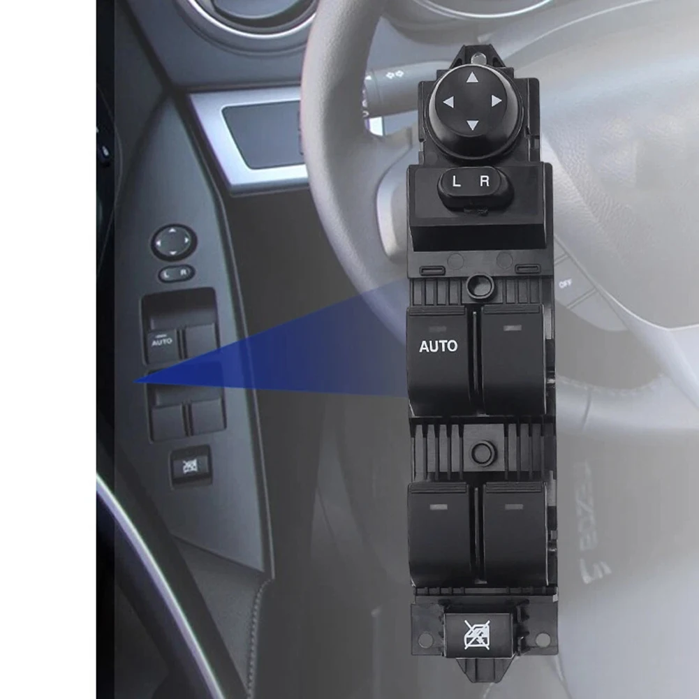 

Car Window Lifter Driver Side Switch Master Power Window Switch Black Plastic Material Easy Installation High Reliability