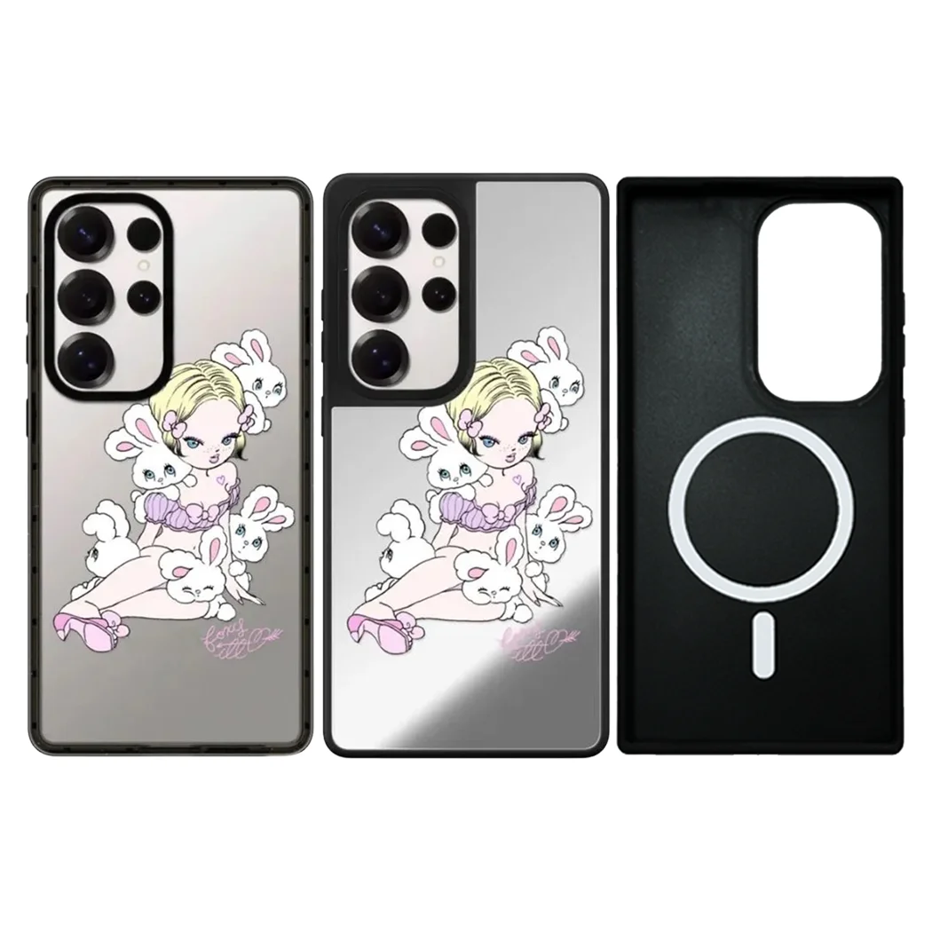 

5121123 Mirror / Acrylic Magnetic Case: Compatible With Samsung Galaxy S23 U S24U S25 Ultra S25+ Plus Shell