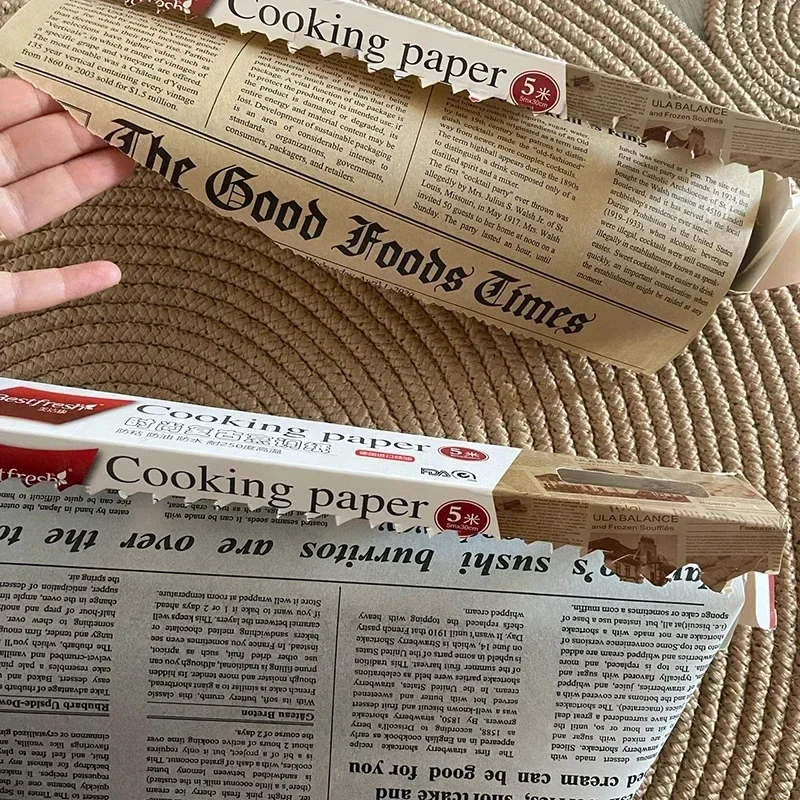 5M*30.8cm Parchment Paper Baking Tools Food Grade Grease Paper Bread Sandwich Burger Fries Wrappers Cookie Oilpaper