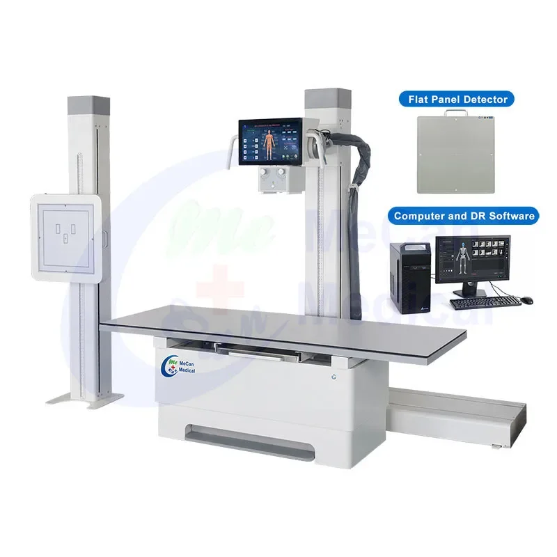 MeCan Medical Equipment X-ray Medical X-ray Machine Digital Radiography Mobile High Frequency X-ray Machine for Human Skeletons