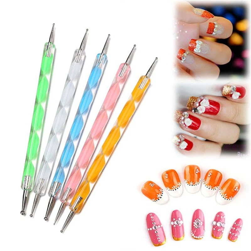 20pcs/set Nails Manicure Liquid Powder Carving art Nail Gel multi-purpose Polish Painting Pen