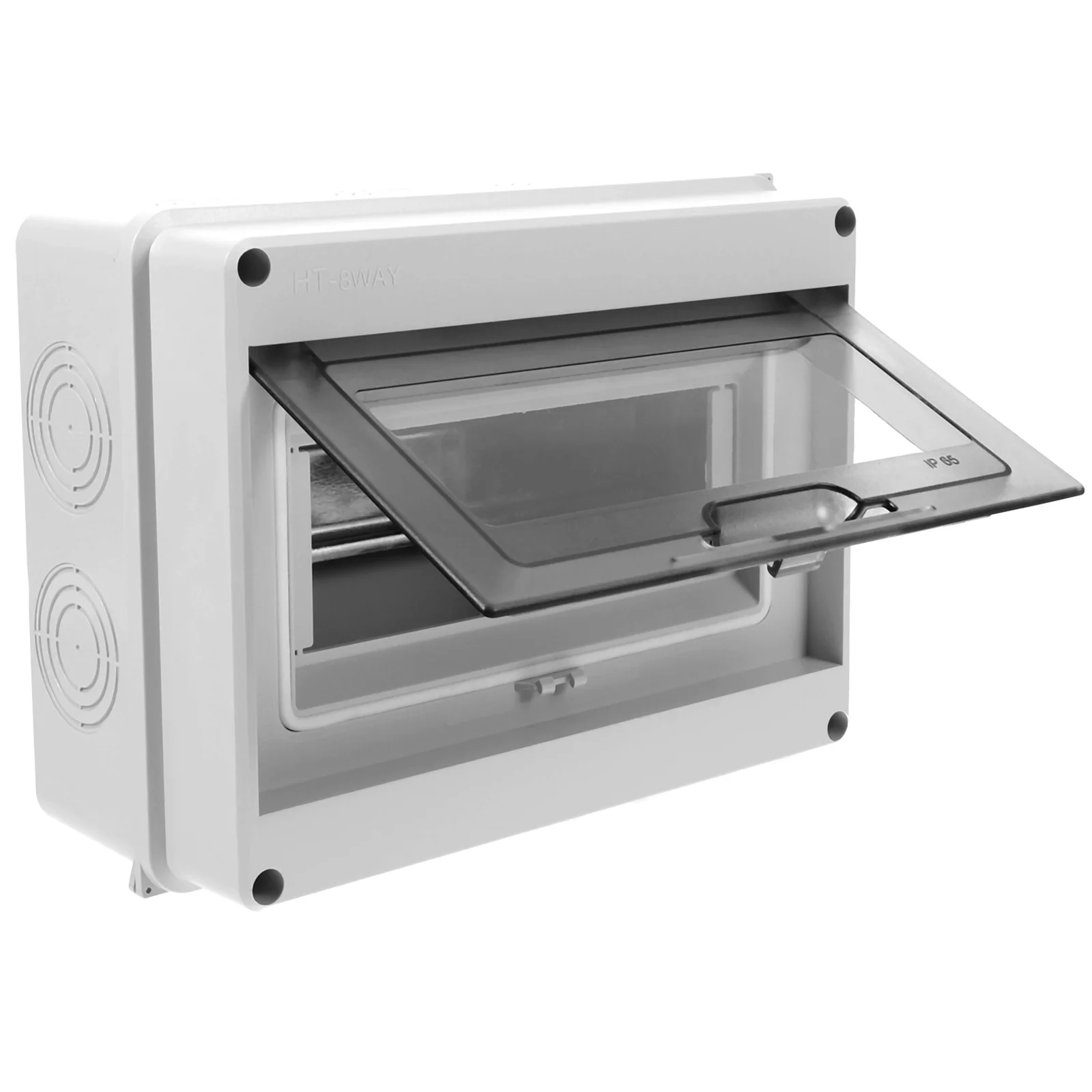 

Electrical Enclosure Distribution Box Weatherproof Boxes Household Light Grey Abs Plastic
