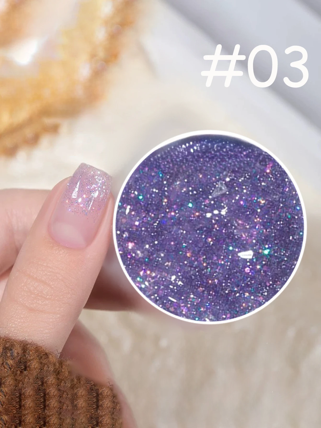 

1-12pcs PSK Glitter Ocean Heart Multicolored Sparkling Sequin Broken Diamond Gel Nail Polish Versatile Nail Art Nail Supplies