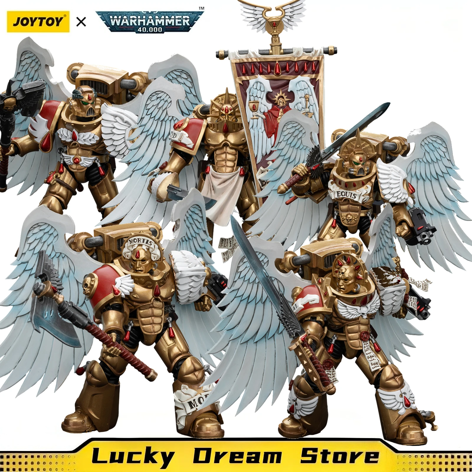 

【JOYTOY】Warhammer 40K Blood Angels Sanguinary Guard с топором Encarmine Sanguinary, древние игрушечные украшения