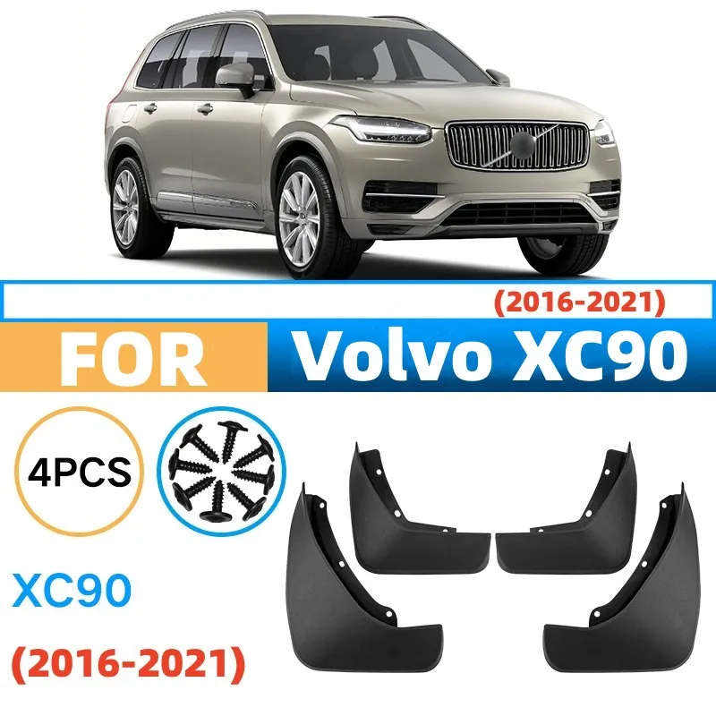 4 Stücke/1 Satz Auto Schmutzfänger Für VOLVO XC90 2016 2017 2018 2019 2020 2021 Vorne Hinten Rad Kotflügel Schutz Kotflügel Dekorieren Zubehör
