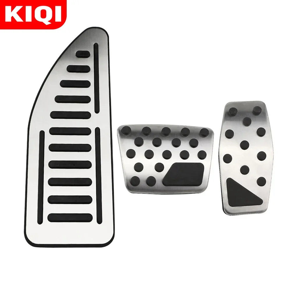 Stainless Steel Car Accelerator Pedal Brake Pedals Cover Rest Pedals for Jeep Renegade Compass Fiat 500X 2014-2020 Accessories