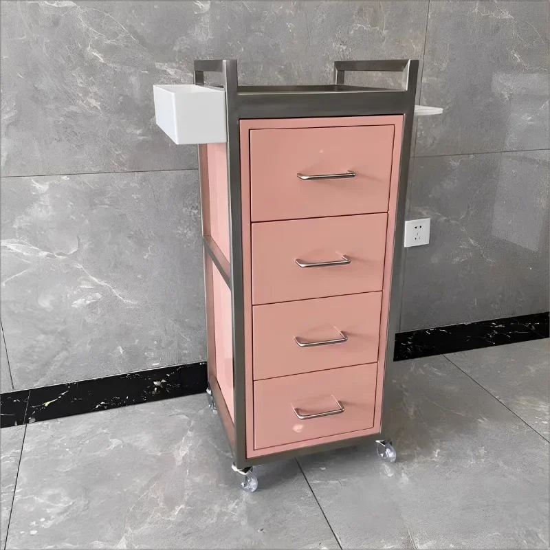 Hairdressing Tool Cart Barbershop Salon-specific New Beauty Perm & Dye Salon Trolley Hairstylist Haircut Storage Cabinet FYST