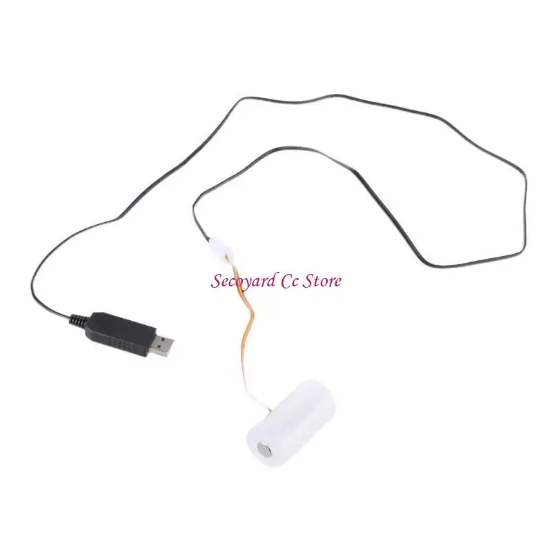 

N3UC USB to 6V LR14 C Battery Eliminators Dummy Battery Power Cable for Toy Power