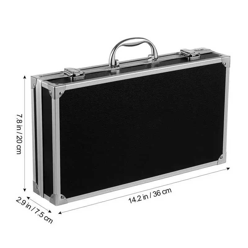 Imagem -06 - Alumínio Alloy Hard Case Ferramenta Maleta Metal Toolbox Mecânico Ferramenta Organizador Instrumento 1pc