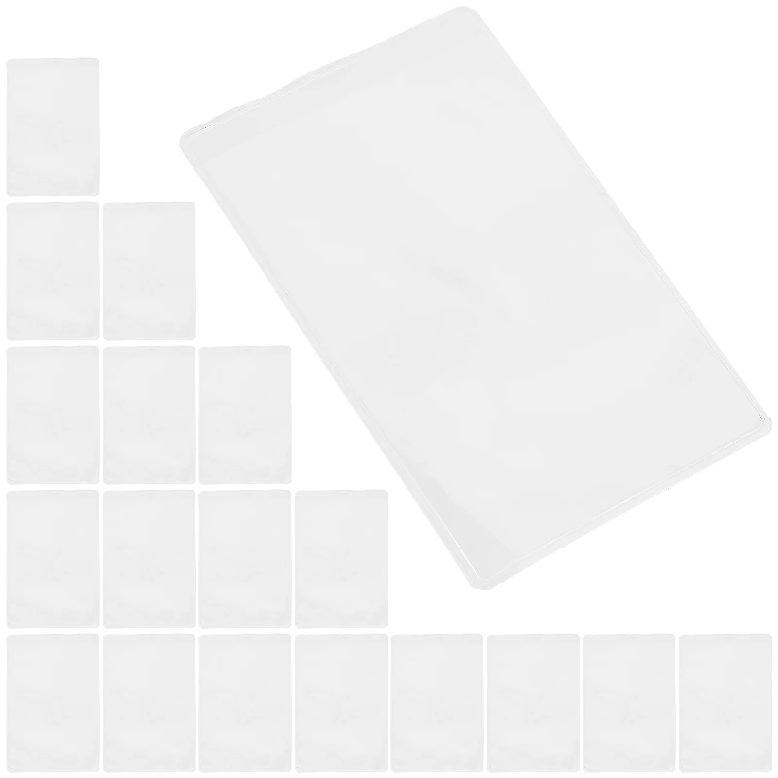 50Pcs Game Card Protective Sleeves Clear Double Sided for Playing Trading Cards Board Storage Game Card Case Cards Sleeves