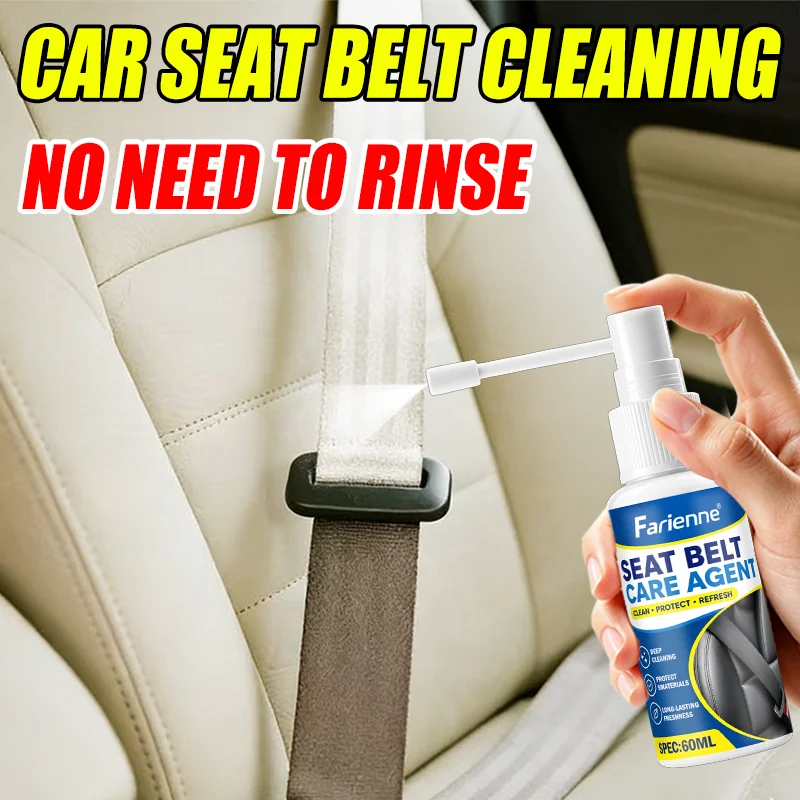 Farienne Car Interior Cleaner Seat Belt Cleaner Spray Auto Upholstery Stain Remover Deep Cleaning Agent For Interior Care