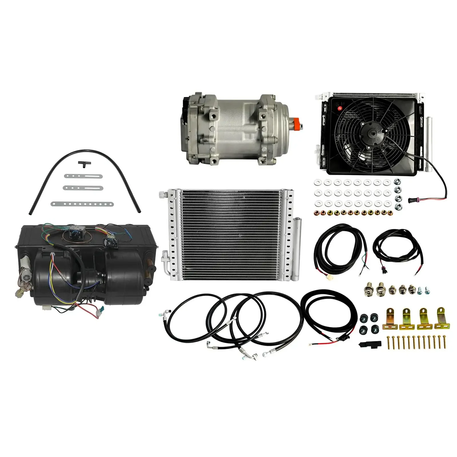 AP03 A/C Kit Universal 12V Under Dash Aire acondicionado Unidad de CA de enfriamiento de ahorro de energía