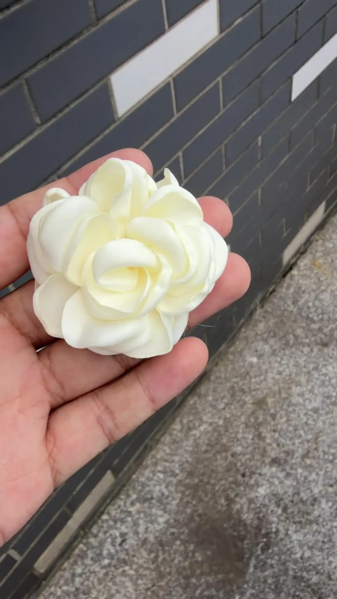 10PCS Cream Series Mix Styles Set Chiffon Fabric Flowers For Wedding Invitation Artificial Flowers For Dress Hat Craft Projects