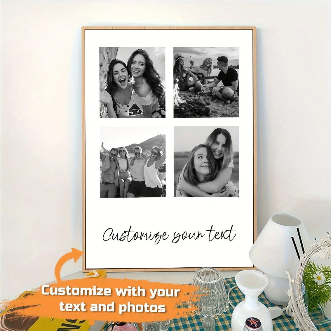 

Customize Canvas Posters For Family, Friends, And Couples; Valentine's Day Decorations; Home Décor; The Perfect Gift For Family.