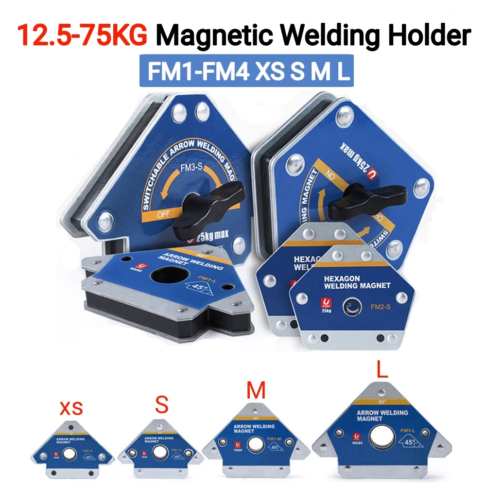 

12.5-75KG Magnetic Welding Holders Fixer Multi-angle Solder Magnet Auxiliary Locator Weld Fixer Positioner Welding Soldering To