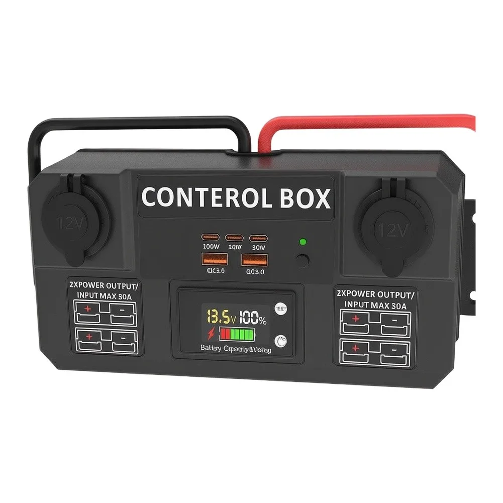 Multi-functional Power Control Box USB 3.0 Power Distribution Box Control Unit For Yachts For RVs (12–24V Output)