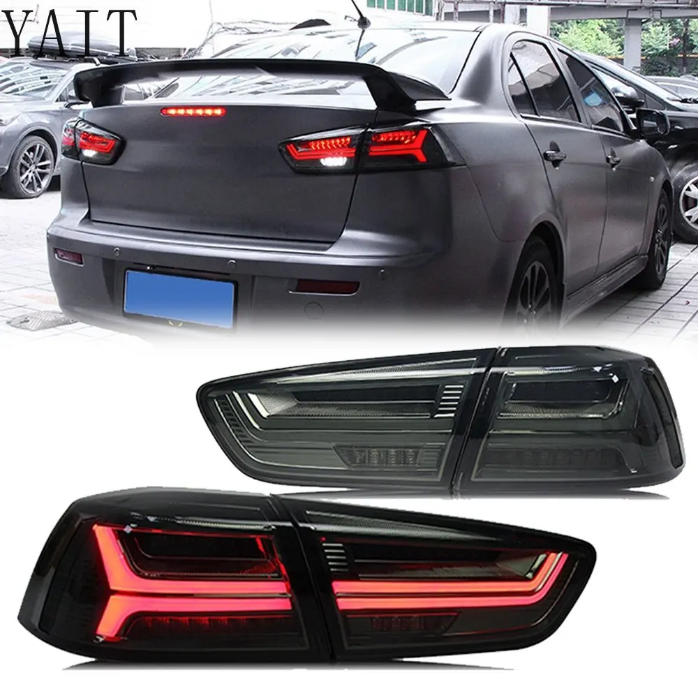 LED-Rückleuchten für Mitsubishi Lancer EVO 2008-2020 Rückleuchten-Set mit Dynamischer Animation und Sequentiellem Blinker