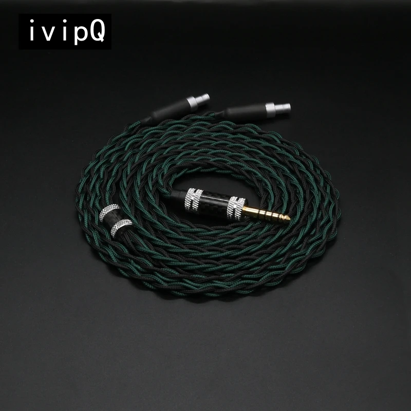 ivipQ-321 IEM Cable 99.99% 7N OCC Headphone Upgrade Cable With 3.5/4.4mm Balanced XLR For HD580 HD650 HD700 HD800 HIFIMAN ANANDA